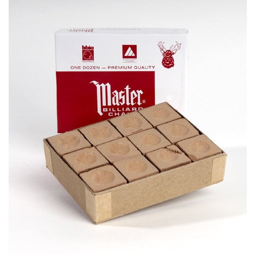 Master billiard chalk box 12 pieces