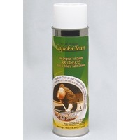 Quick-Clean foam cleaner for billiard cloth