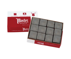 Master billiard chalk box 12 pieces