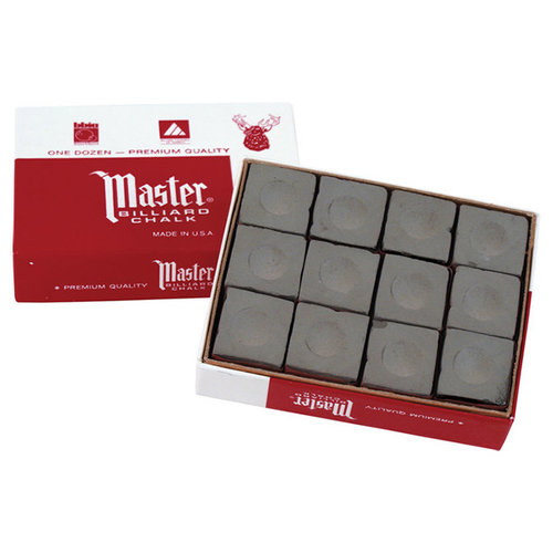 Master billiard chalk box 12 pieces