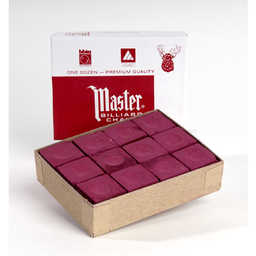 Master billiard chalk box 12 pieces