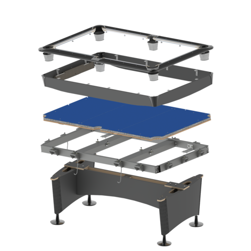 Clash Steel STEEL PRO ALUMEN 9-foot - Tournament table 8x