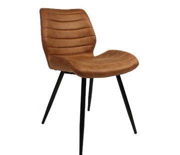 Bronx71 Stoel Morris cognac microvezel