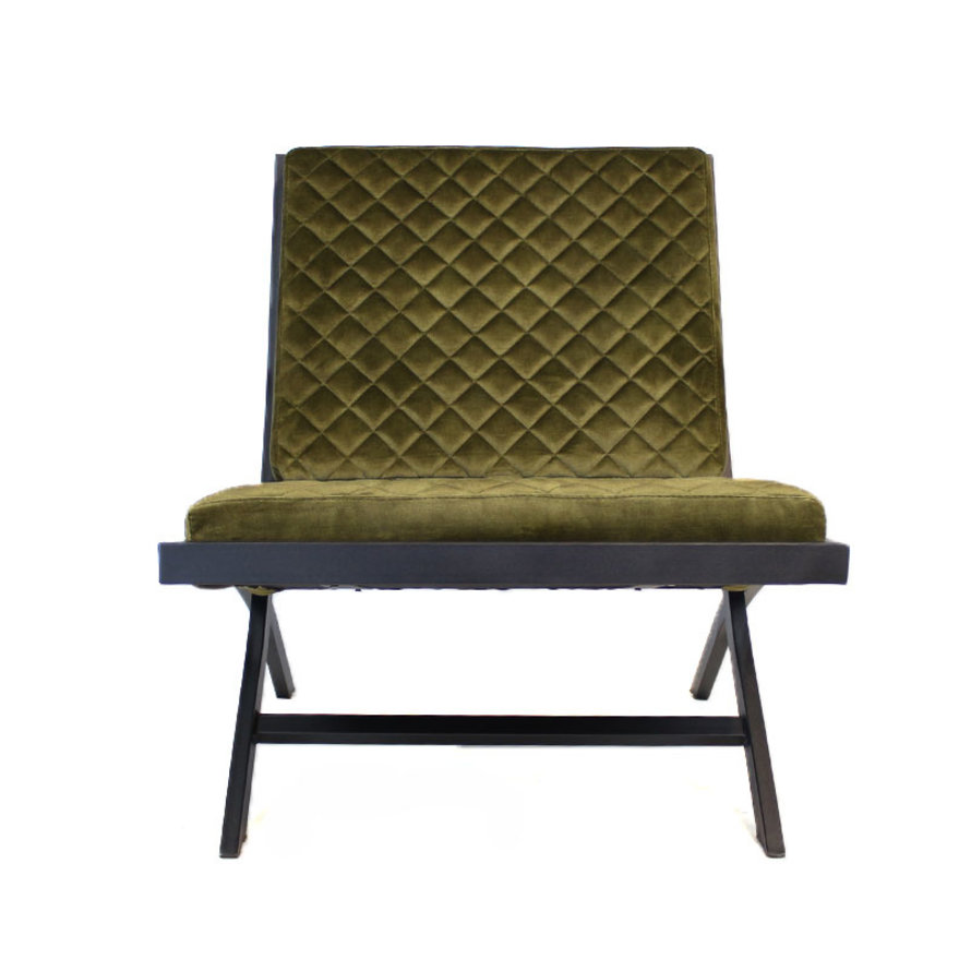 Fauteuil Madrid groen velvet