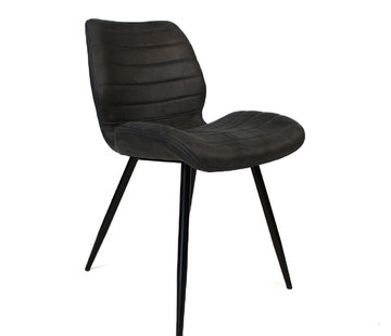 Bronx71 Stoel Morris antraciet microvezel