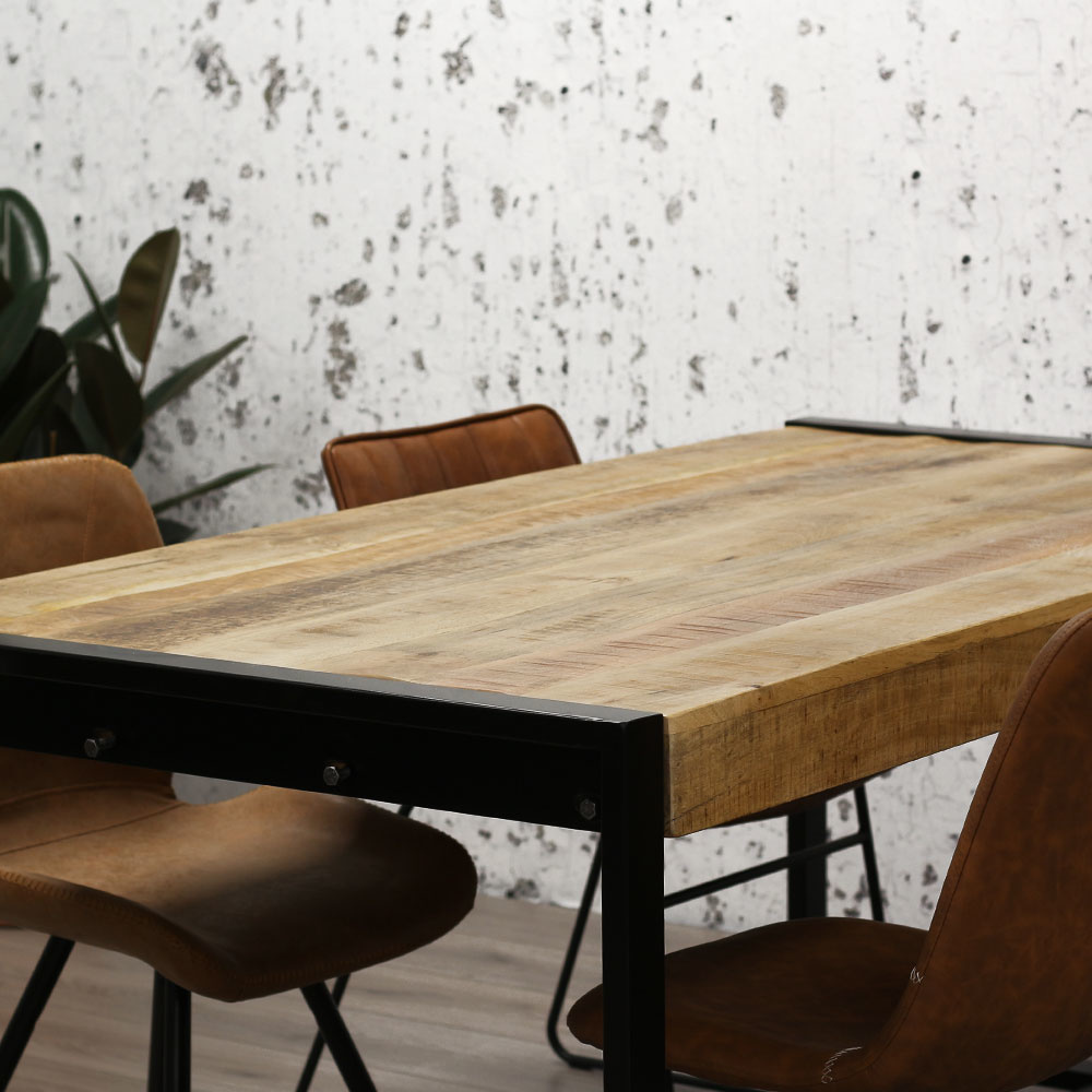 rand Irrigatie jas Eettafel Luqa 140 x 80 - Mangohout | Voor horeca & bedrijven - Labelwise