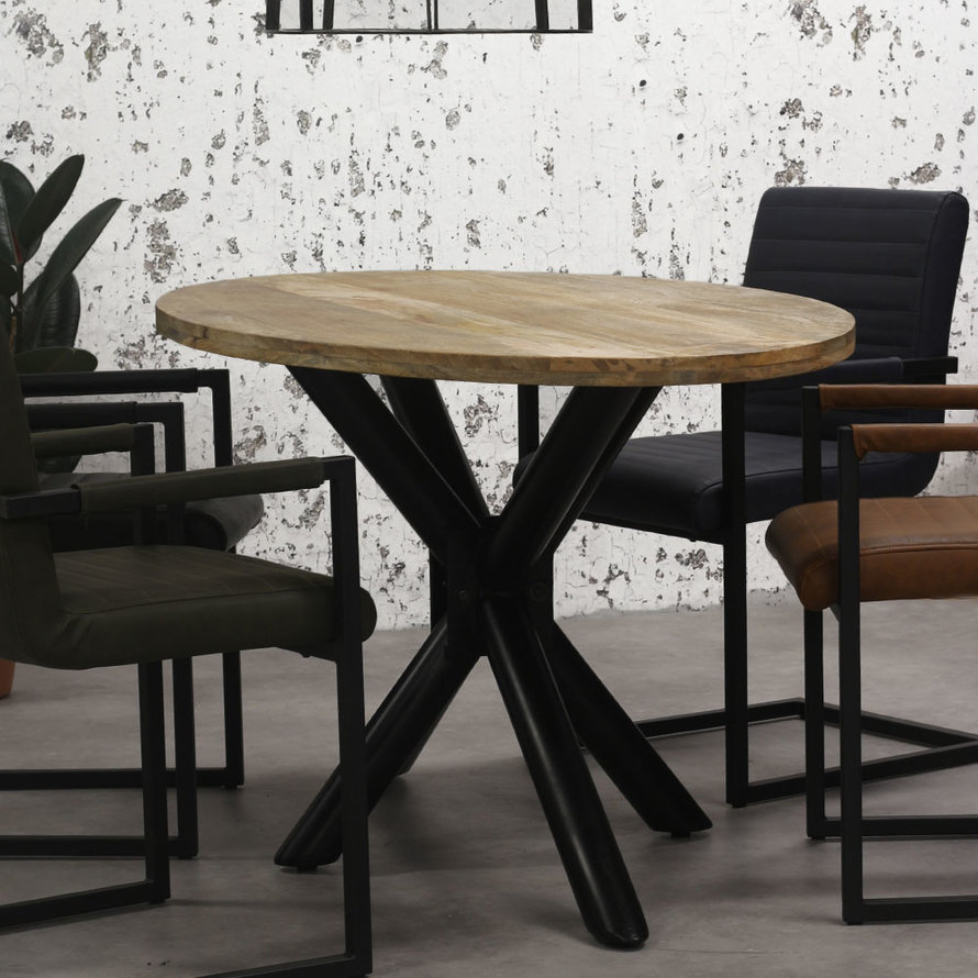 Horeca tafel Bing ovaal mangohout 160 x 90 cm