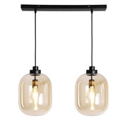 Bronx71 Hanglamp Amber 30 cm 2-lichts glas