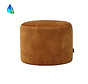 Poef/hocker Beau okergeel velvet