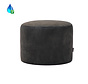 Poef/hocker Beau antraciet velvet