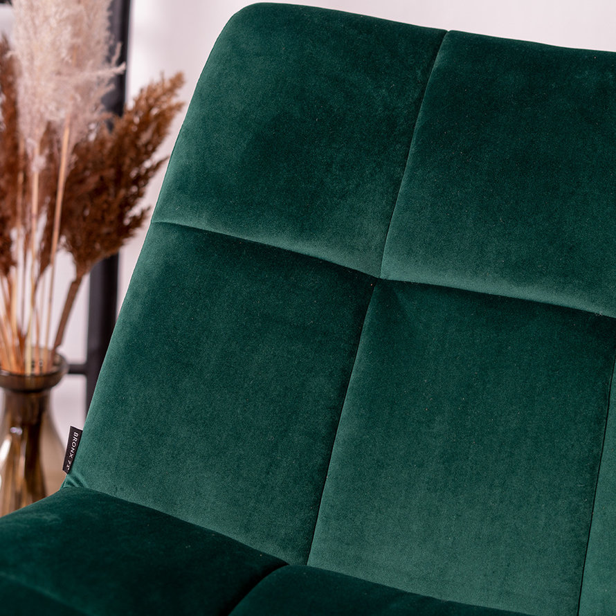 Fauteuil Eevi donkergroen velvet