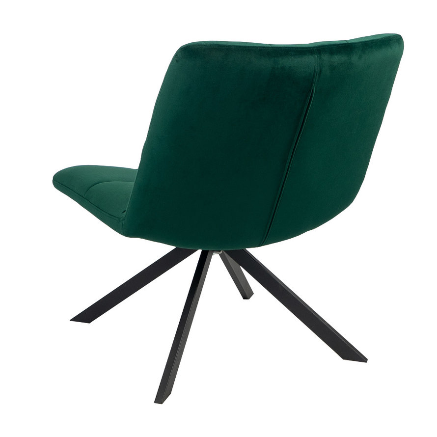 Fauteuil Eevi donkergroen velvet