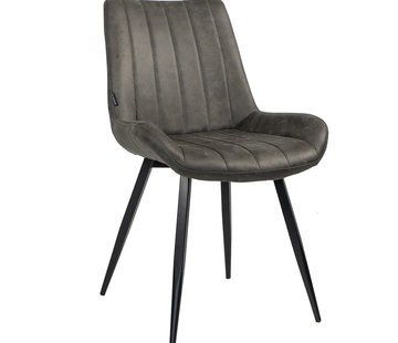 Bronx71 Stoel Brooke antraciet microvezel