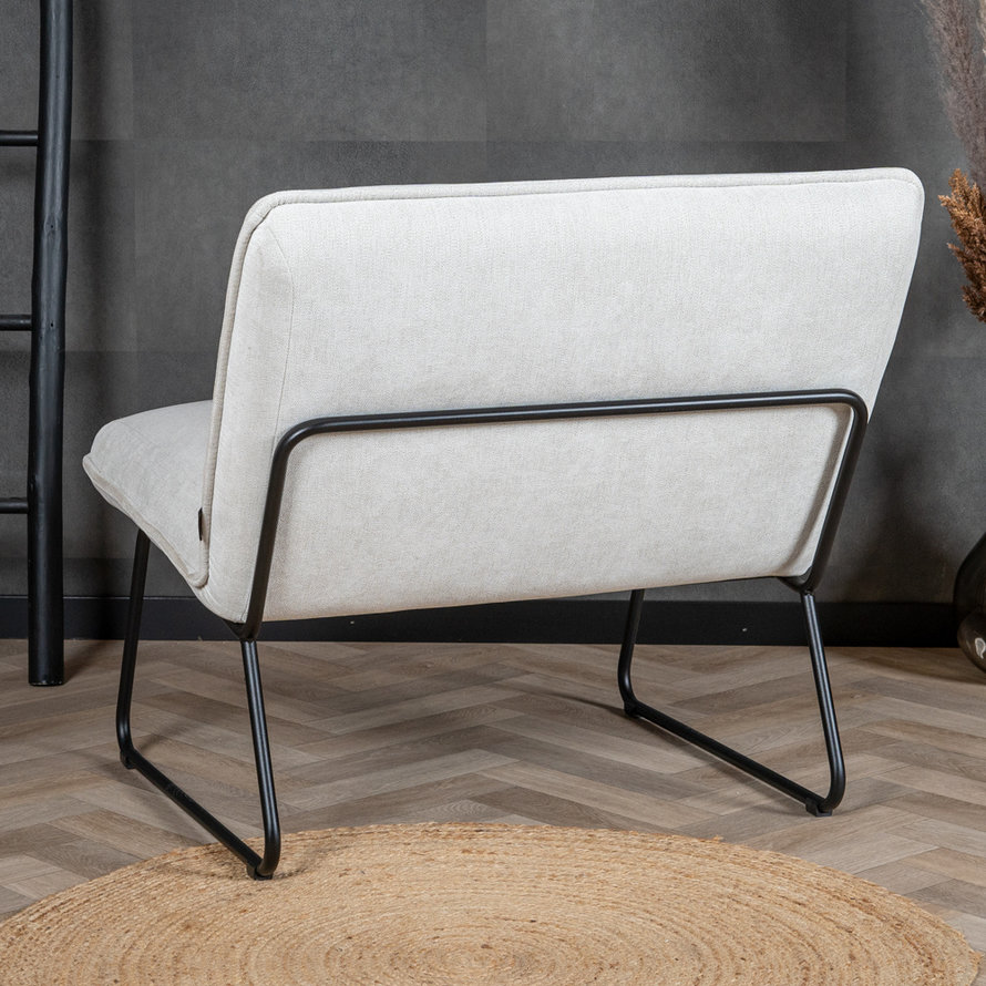 Fauteuil Merle off white polyester