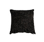 Kussen Feline zwart chenille stof 45 x 45 cm