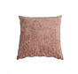 Kussen Juna roze chenille stof 45 x 45 cm
