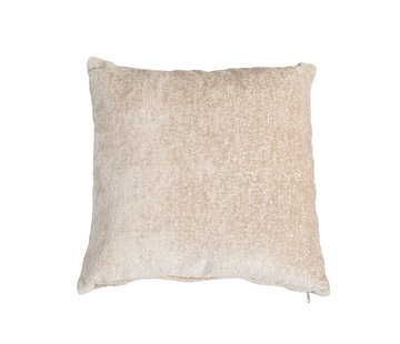 Bronx71 Kussen Juna wit/beige chenille stof 45 x 45 cm
