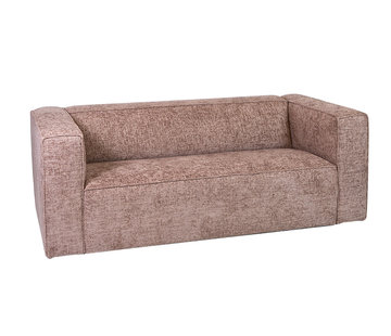 Bronx71 2,5-zitsbank Memphis roze chenille stof