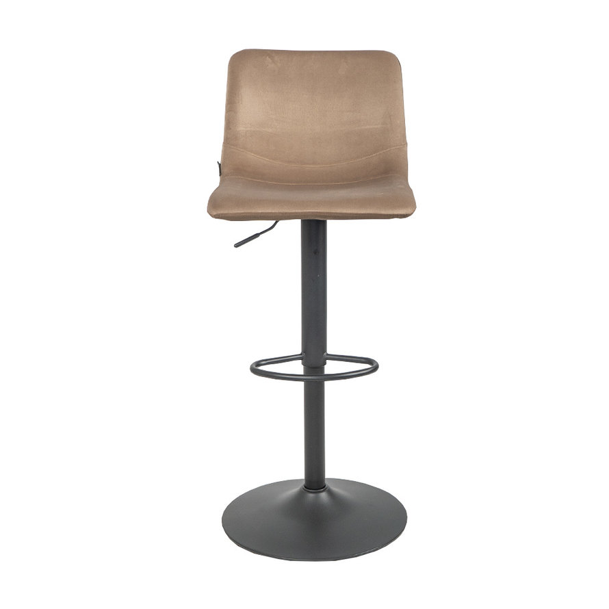 Barkruk Frenkie taupe velvet 60 - 76 cm