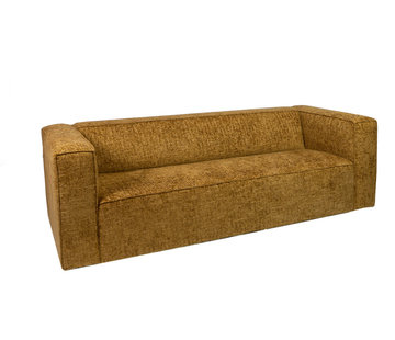 Bronx71 3-zitsbank Memphis okergeel chenille stof