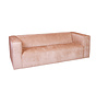 3-zitsbank Memphis roze chenille stof