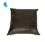 Kussen Kyla eco-leer antraciet 45 x 45 cm