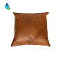 Kussen Kyla eco-leer cognac 45 x 45 cm