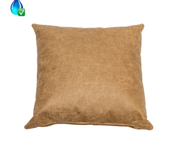 Bronx71 Kussen Kyla eco-leer beige 45 x 45 cm