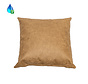 Kussen Kyla eco-leer beige 45 x 45 cm