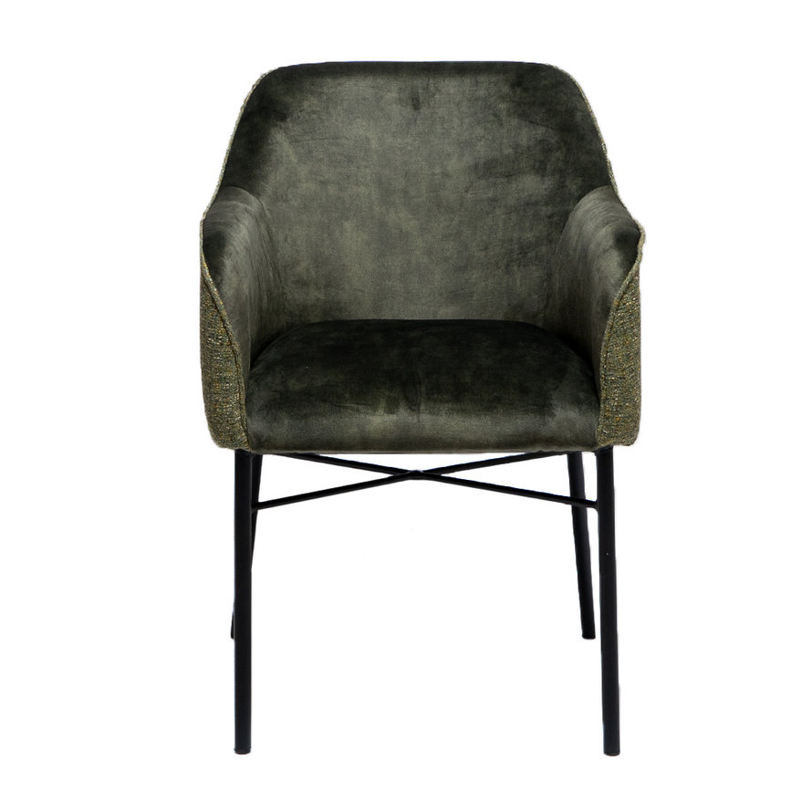 Stoel Chicago groen velvet