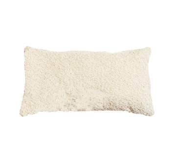 Bronx71 Kussen Nora wit bouclé 25 x 45 cm