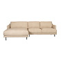 Hoekbank links Denver beige bouclé