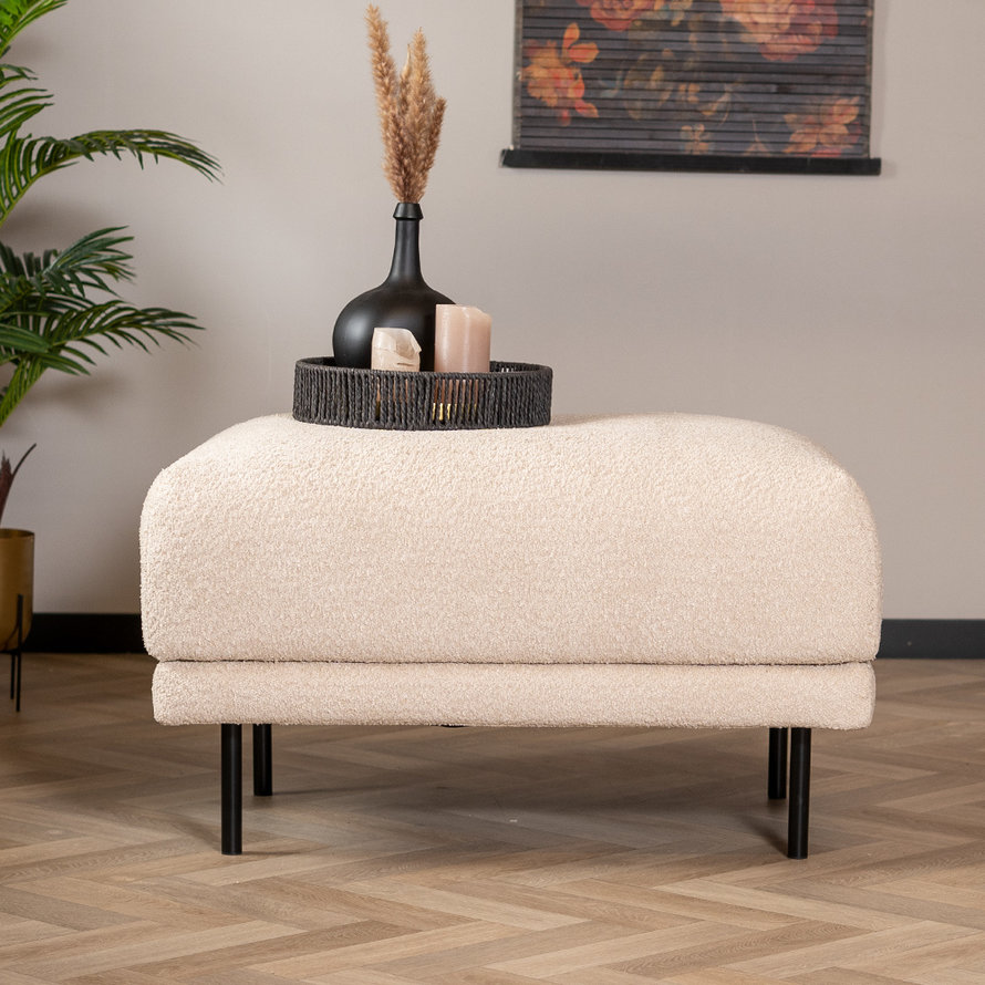 Hocker Denver beige bouclé