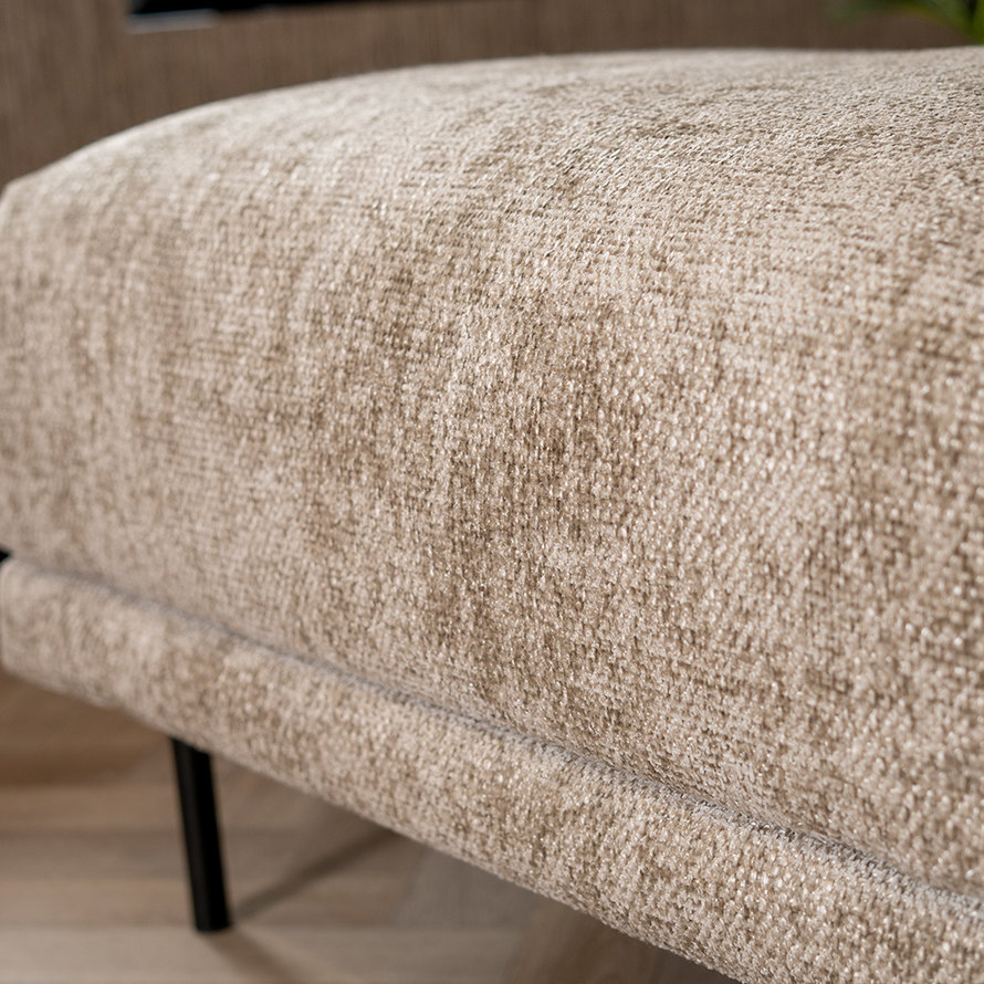 Hocker Denver taupe chenille