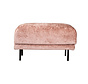Hocker Denver roze chenille stof