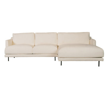 Bronx71 Hoekbank rechts Denver wit Bouclé