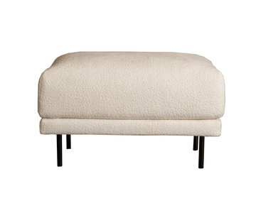 Bronx71 Hocker Denver wit bouclé