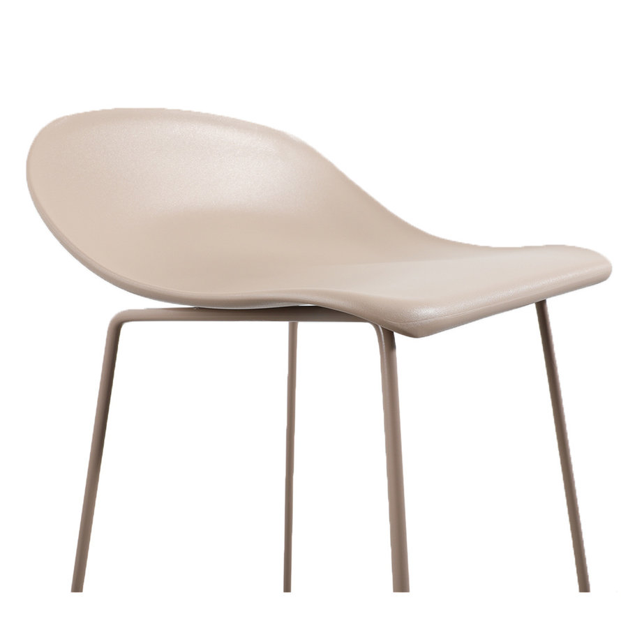 Barkruk Erica taupe Scandinavisch design 66 cm