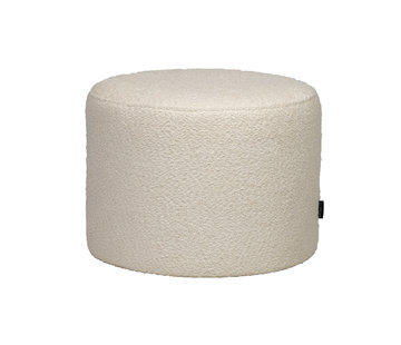 Bronx71 Poef/Hocker Nora wit bouclé