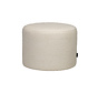 Poef/Hocker Nora wit bouclé