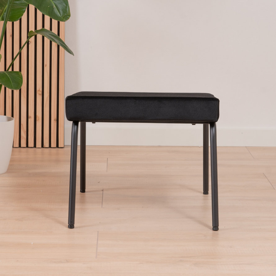 Hocker Espen zwart velvet