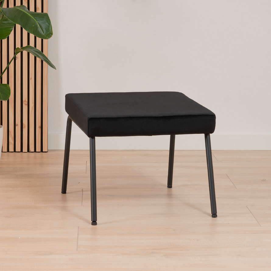 Hocker Espen zwart velvet