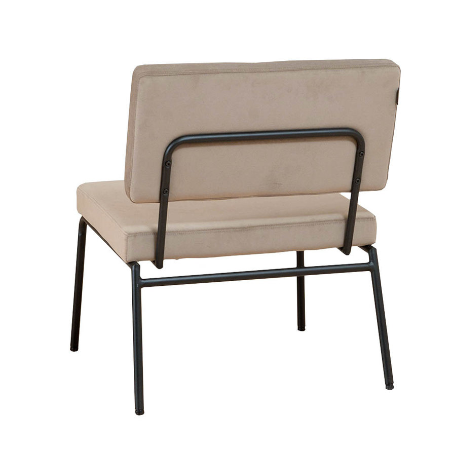 Fauteuil Espen taupe velvet