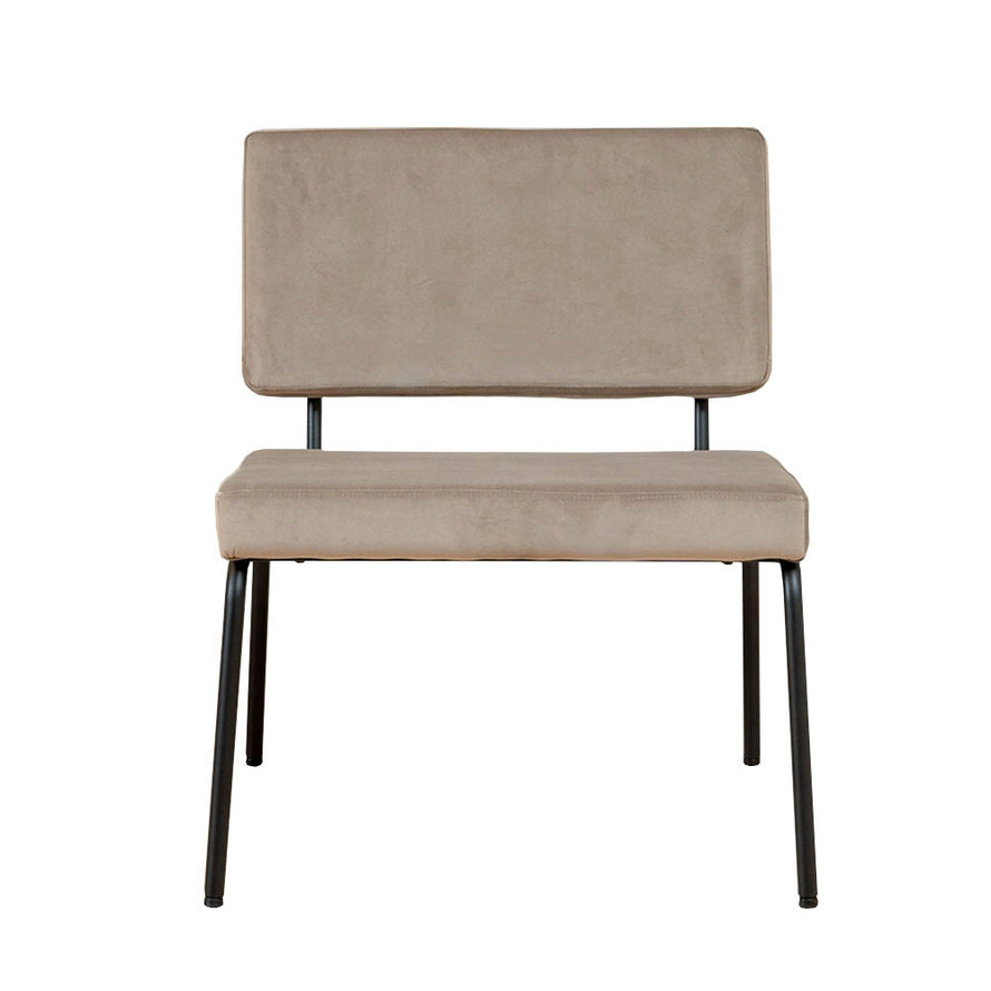 Fauteuil Espen taupe velvet