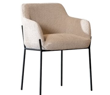 Bronx71 Stoel Mary beige bouclé