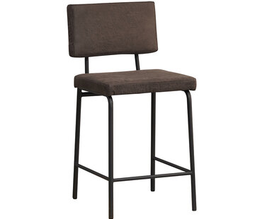 Bronx71 Barkruk Espen antraciet eco-leer 64-77 cm