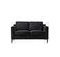 2-zitsbank Orlando zwart polyester