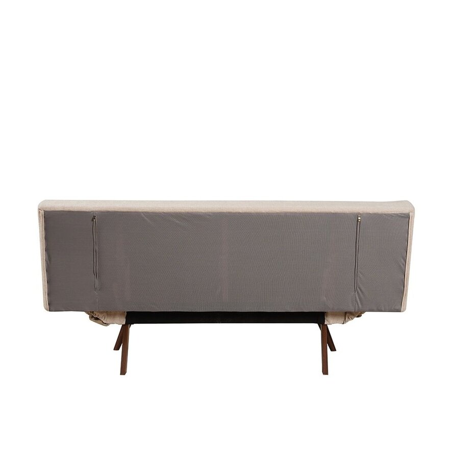 Slaapbank 1,5 persoons Timo beige gerecycled polyester