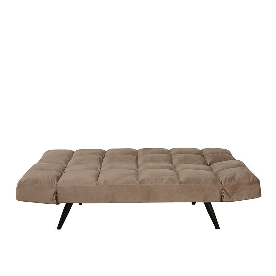 Slaapbank 1,5 persoons Timo taupe velvet