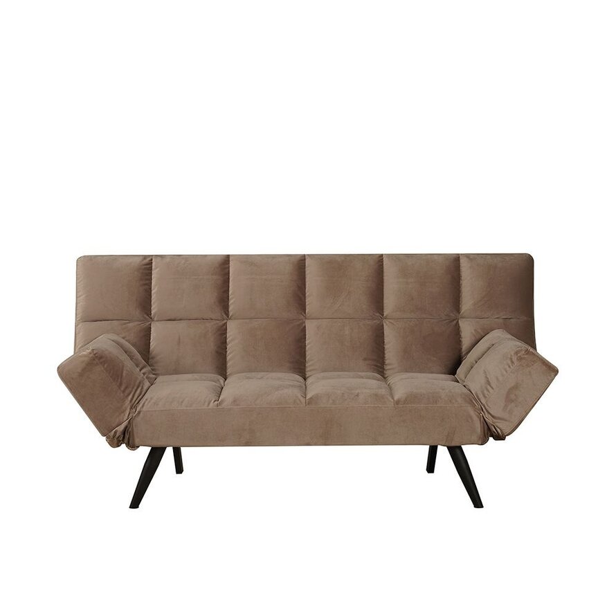 Slaapbank 1,5 persoons Timo taupe velvet
